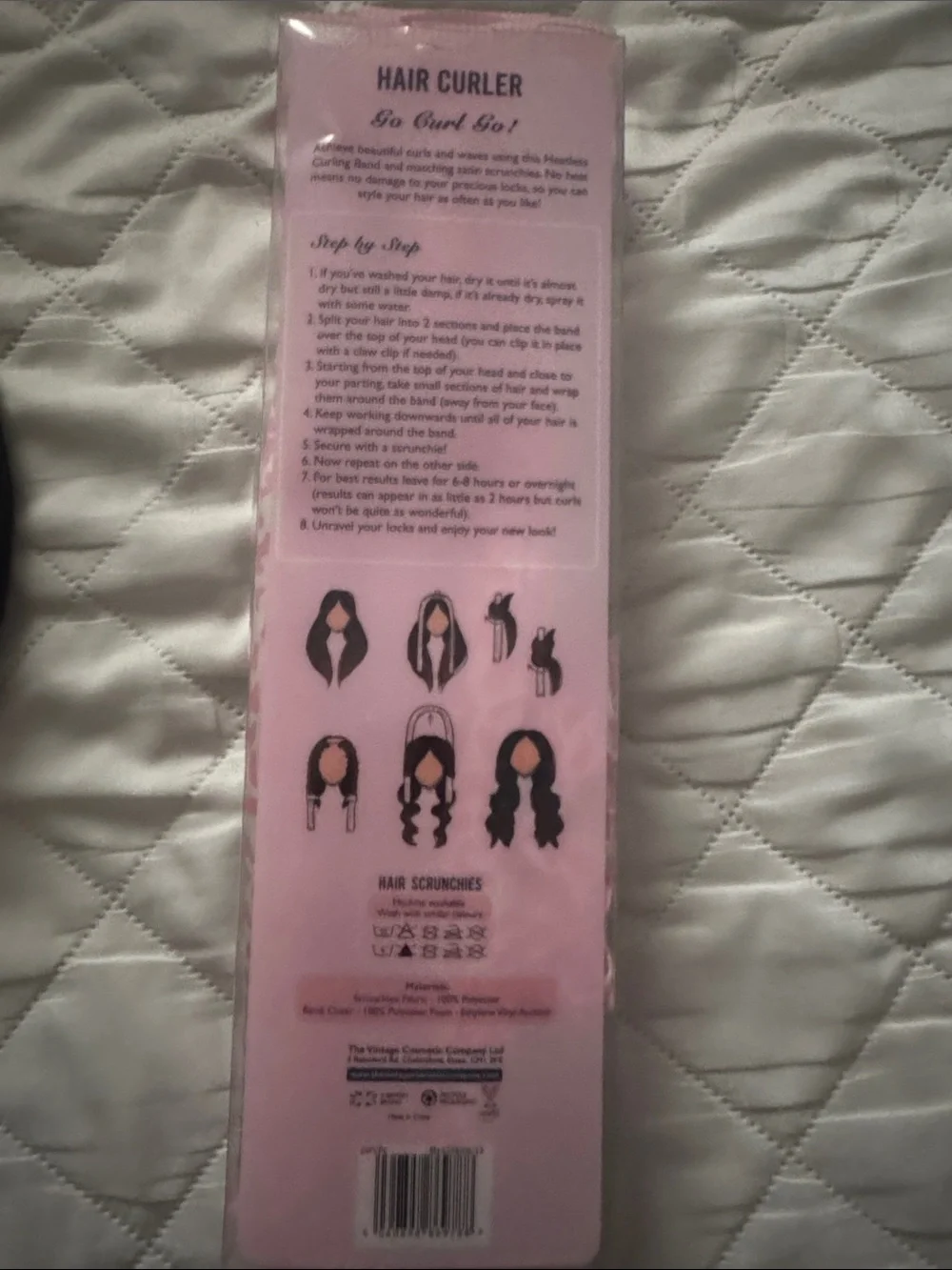 Heatless Pink Satin Foam Hair Curler